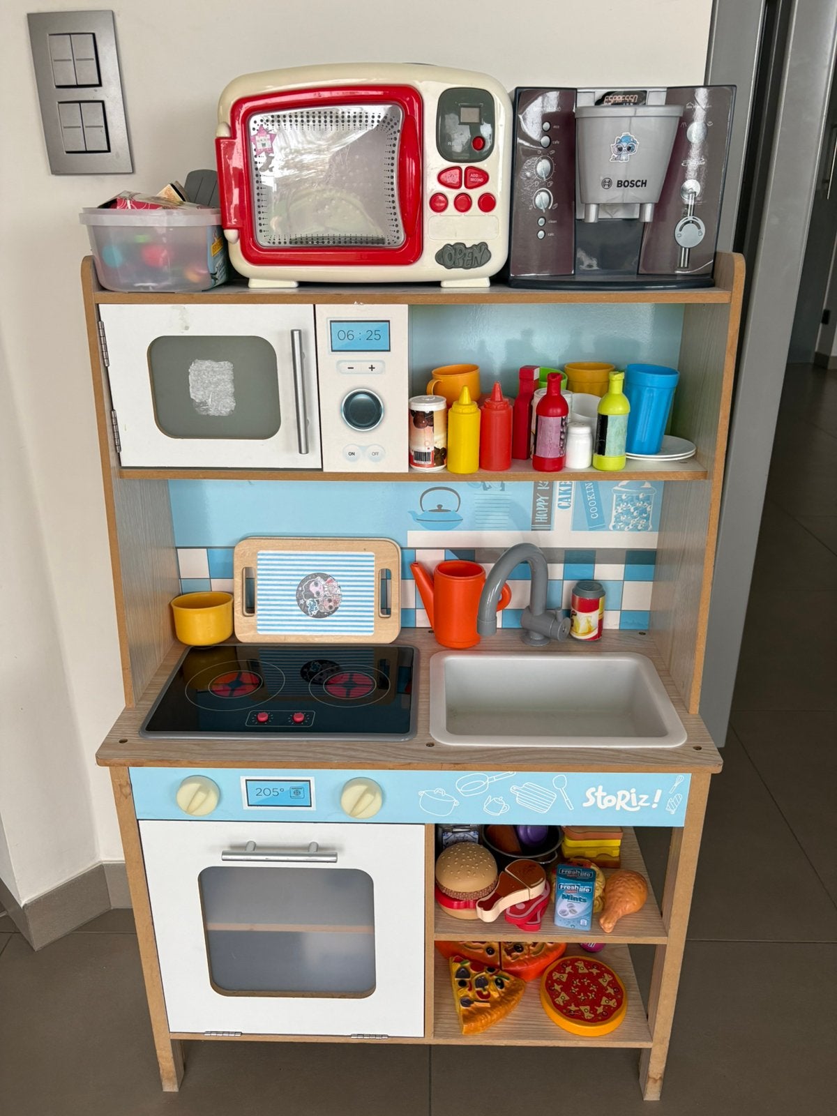 Houten winkeltje met accessoires, Enlèvement, Comme neuf