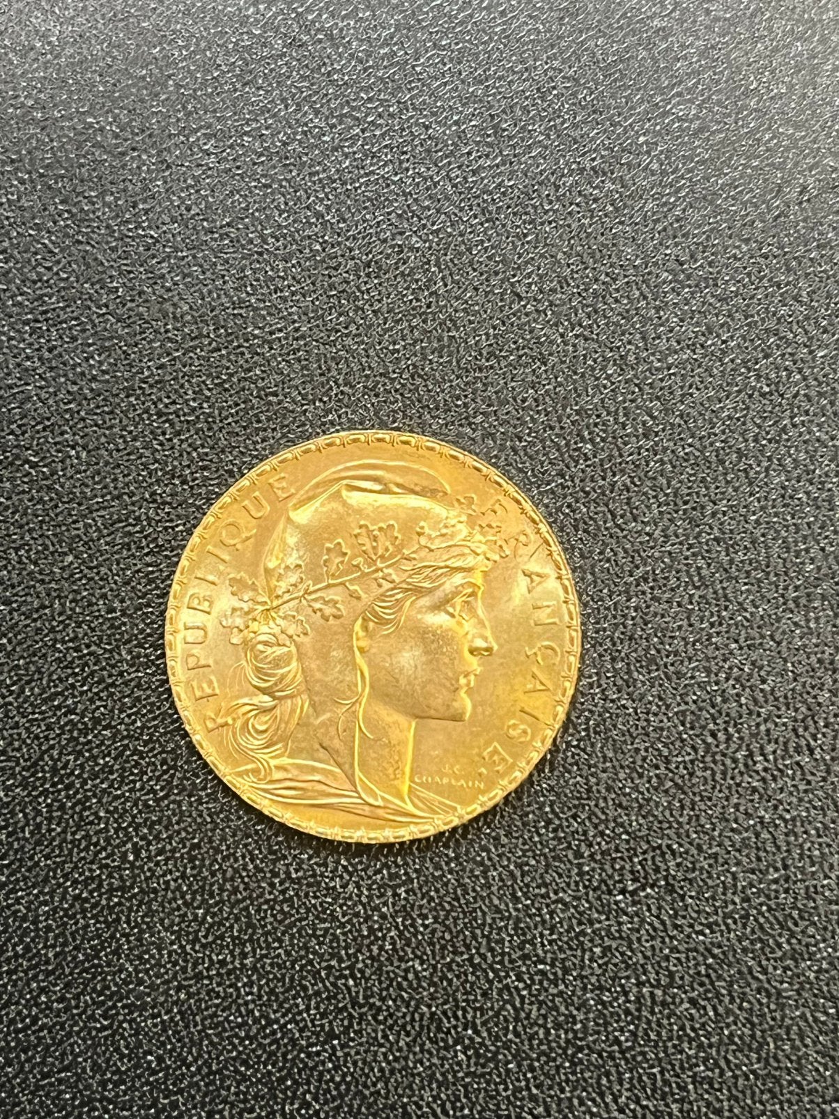 Piece 20 Francs Or Pur 22 Carats Le Coq 1909 !, Enlèvement ou Envoi, Or