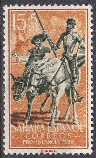 Spaanse Sahara - Don Quichot - 1958, Verzenden, Postfris