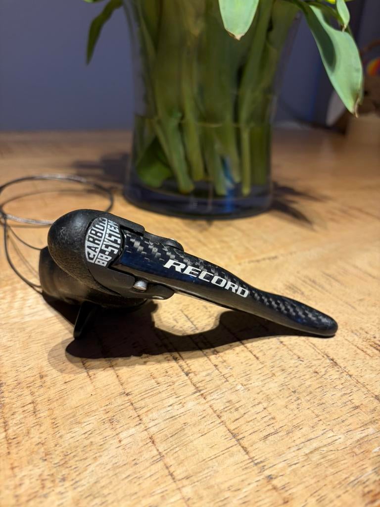 Campagnolo Record 9v shifters carbon titanium derailleur, Enlèvement
