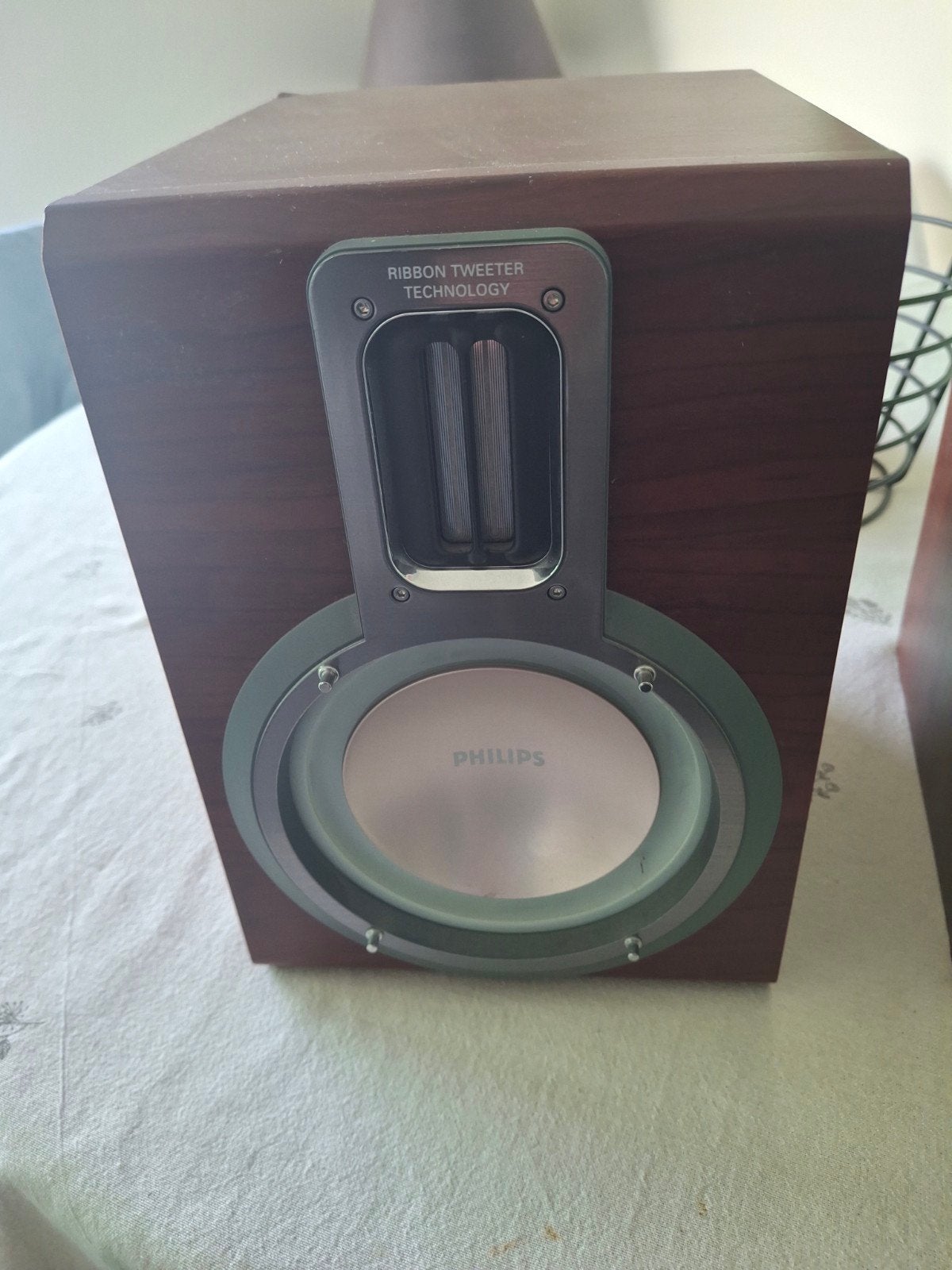 philips bruine muziekboxen  philips 6 0hm, Ophalen of Verzenden
