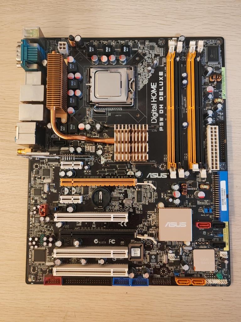 Asus p5w dh deluxe met q6600, Ophalen