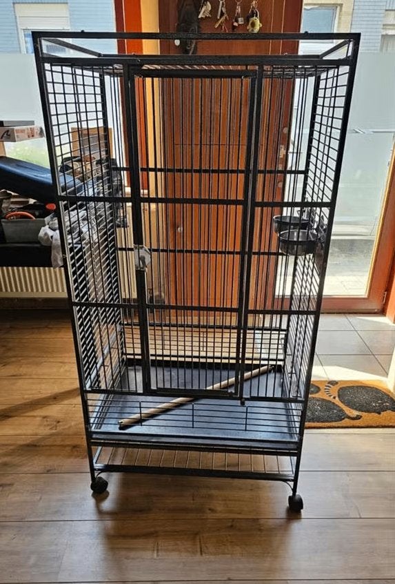 Cage métallique, Enlèvement, Comme neuf, Métal, Cage à oiseaux