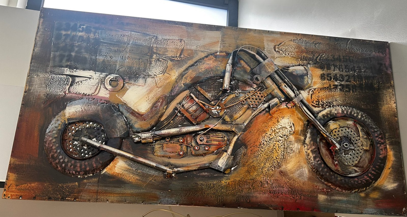 Schilderij T&T moto, Antiek en Kunst, Ophalen