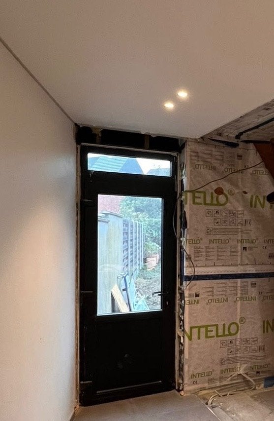 Buitendeur met kozijn, Doe-het-zelf en Bouw, Ophalen, Gebruikt, Glas, Buitendeur