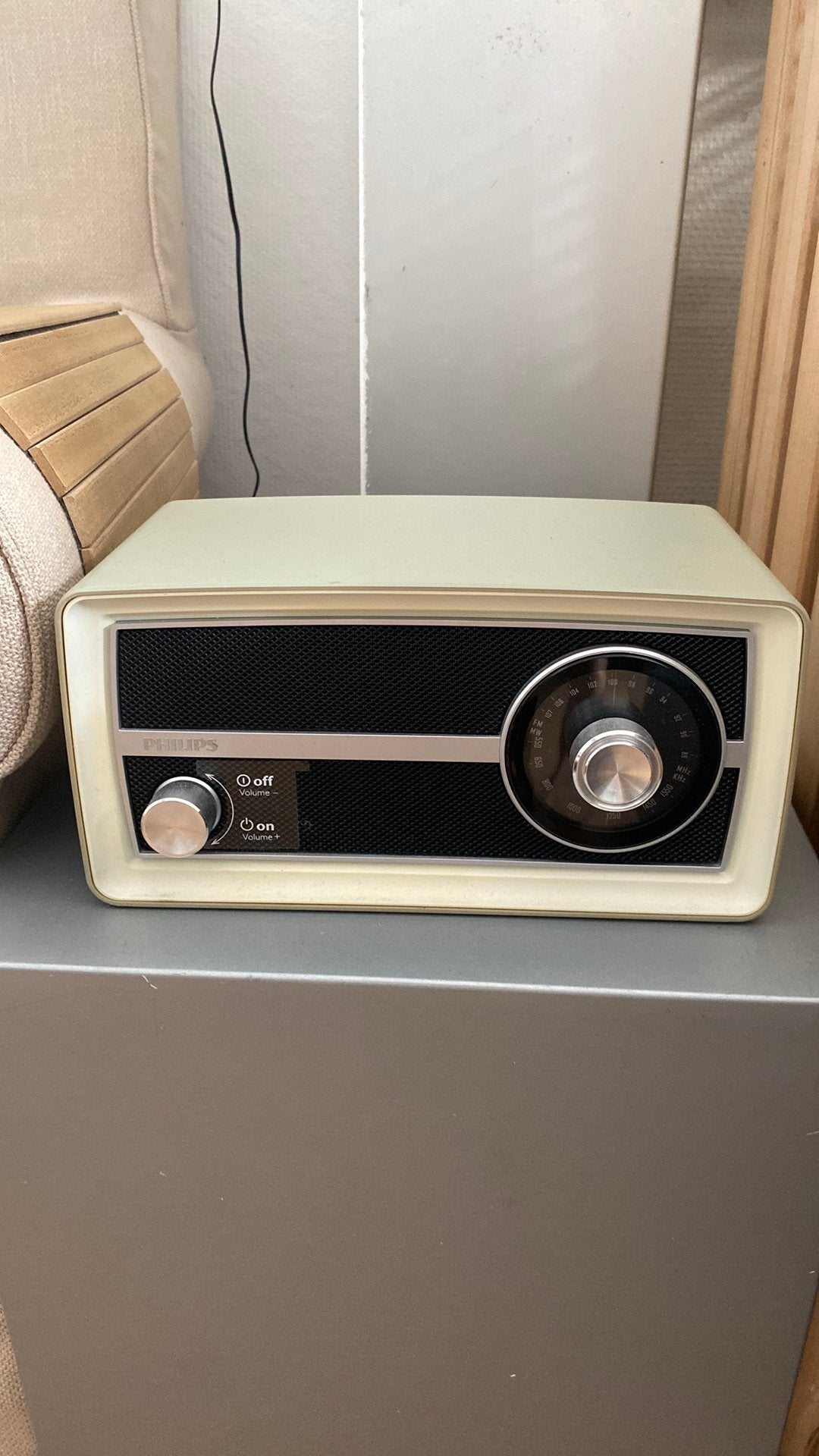 Philips retro-radio, Audio, Tv en Foto, Ophalen, Zo goed als nieuw, Radio