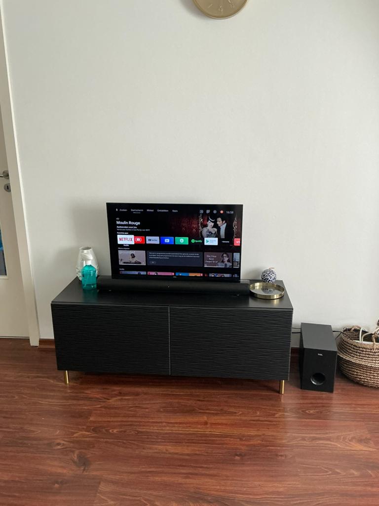 TCL 32 inch Smart TV + soundbar + woofer, Audio, Tv en Foto, Televisies, Ophalen, Zo goed als nieuw, Smart TV