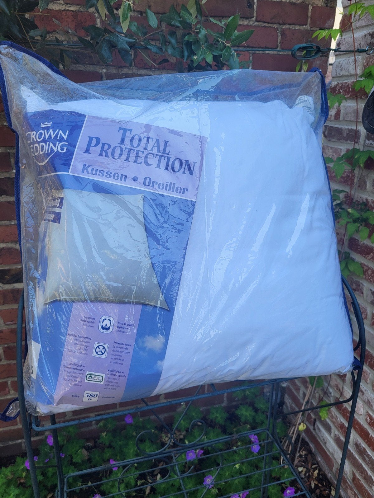Crown Bedding Total Protection Kussen - 60 x 60 cm (Nieuw), Huis en Inrichting, Ophalen, Wit