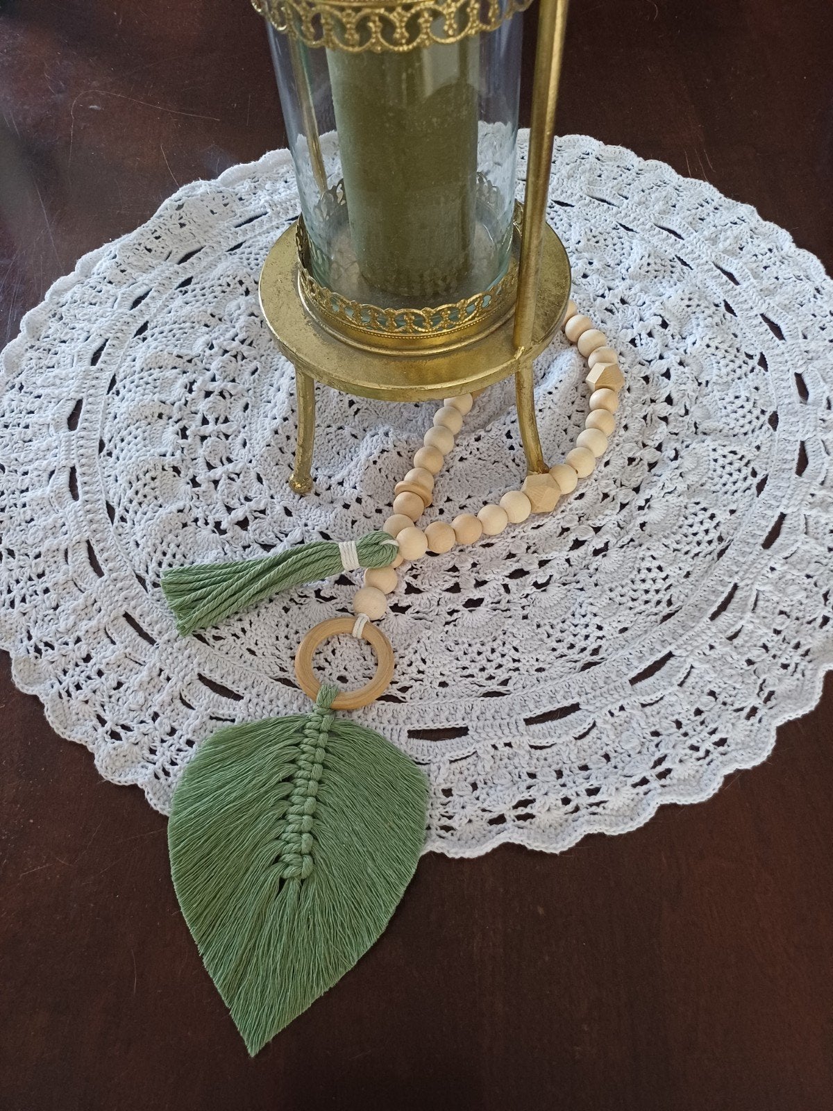 Collier de table.  Bijou de mur, Neuf, Enlèvement ou Envoi, Boho, Vert