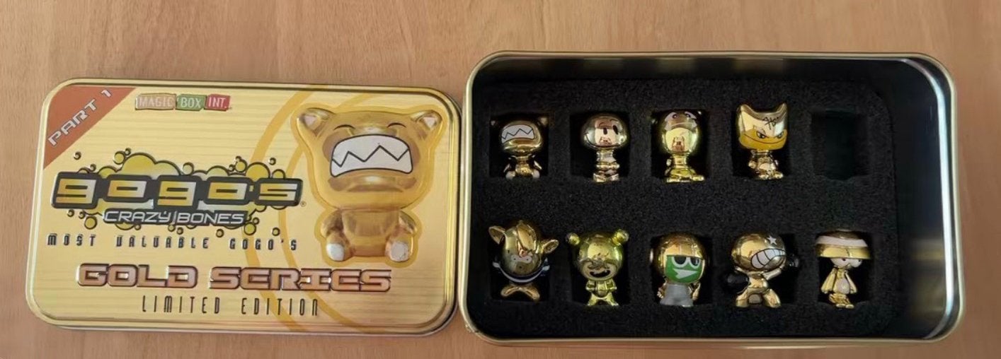 Gogo's Crazy Bones - Gold Series Part 1 (Limited Edition Tin, Ophalen of Verzenden, Zo goed als nieuw
