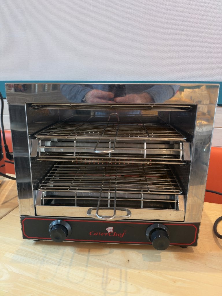 Salamander/broodrooster Pro CaterChef 3000W dubbel niveau, Ophalen, Zo goed als nieuw