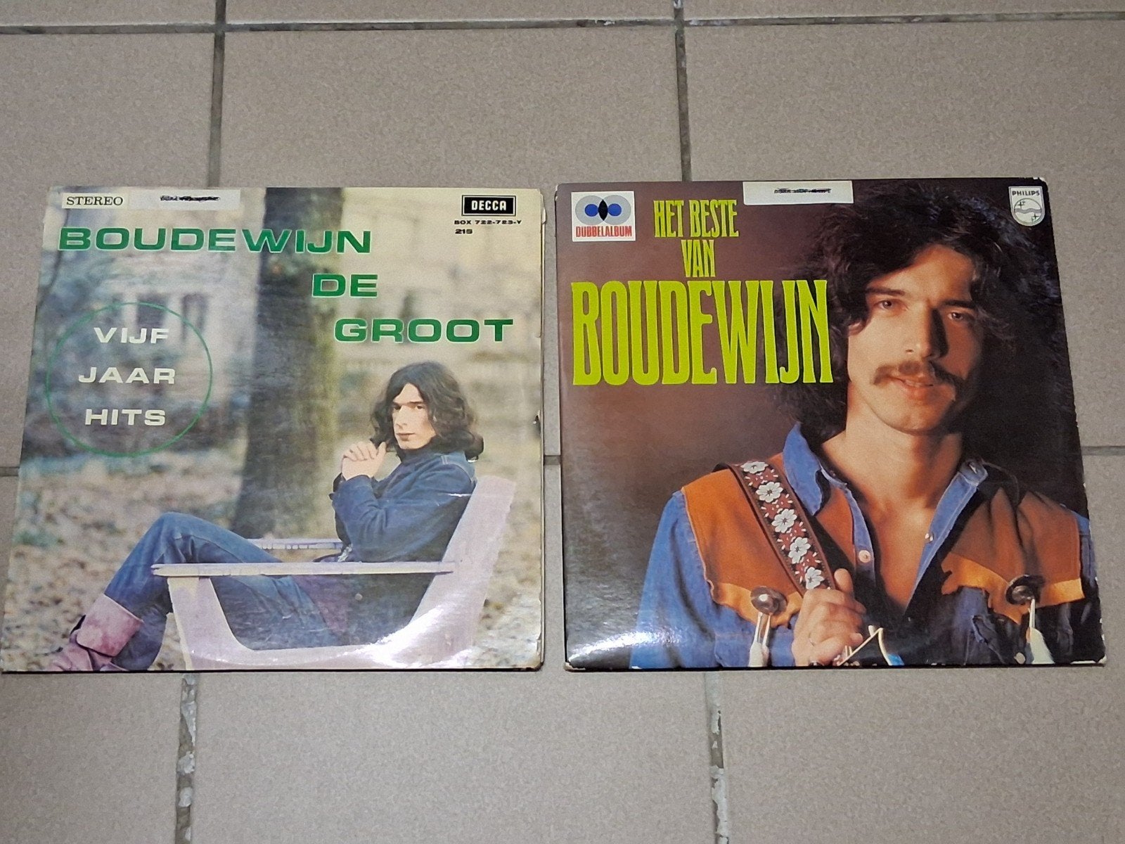 2 dubbel-vinyl platen, Het beste van boudewijn de groot, Cd's en Dvd's, Gebruikt, Cabaret of Kleinkunst, Complilatie, Ophalen of Verzenden