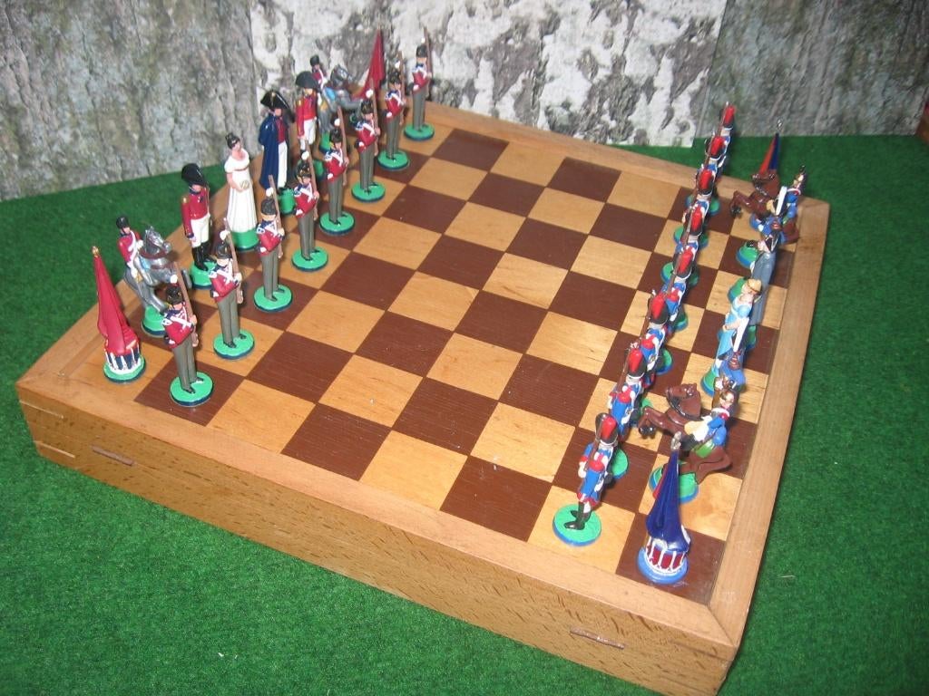 Schaakbord & schaakstukken Waterloo, Hobby en Vrije tijd, Verzenden, Zo goed als nieuw
