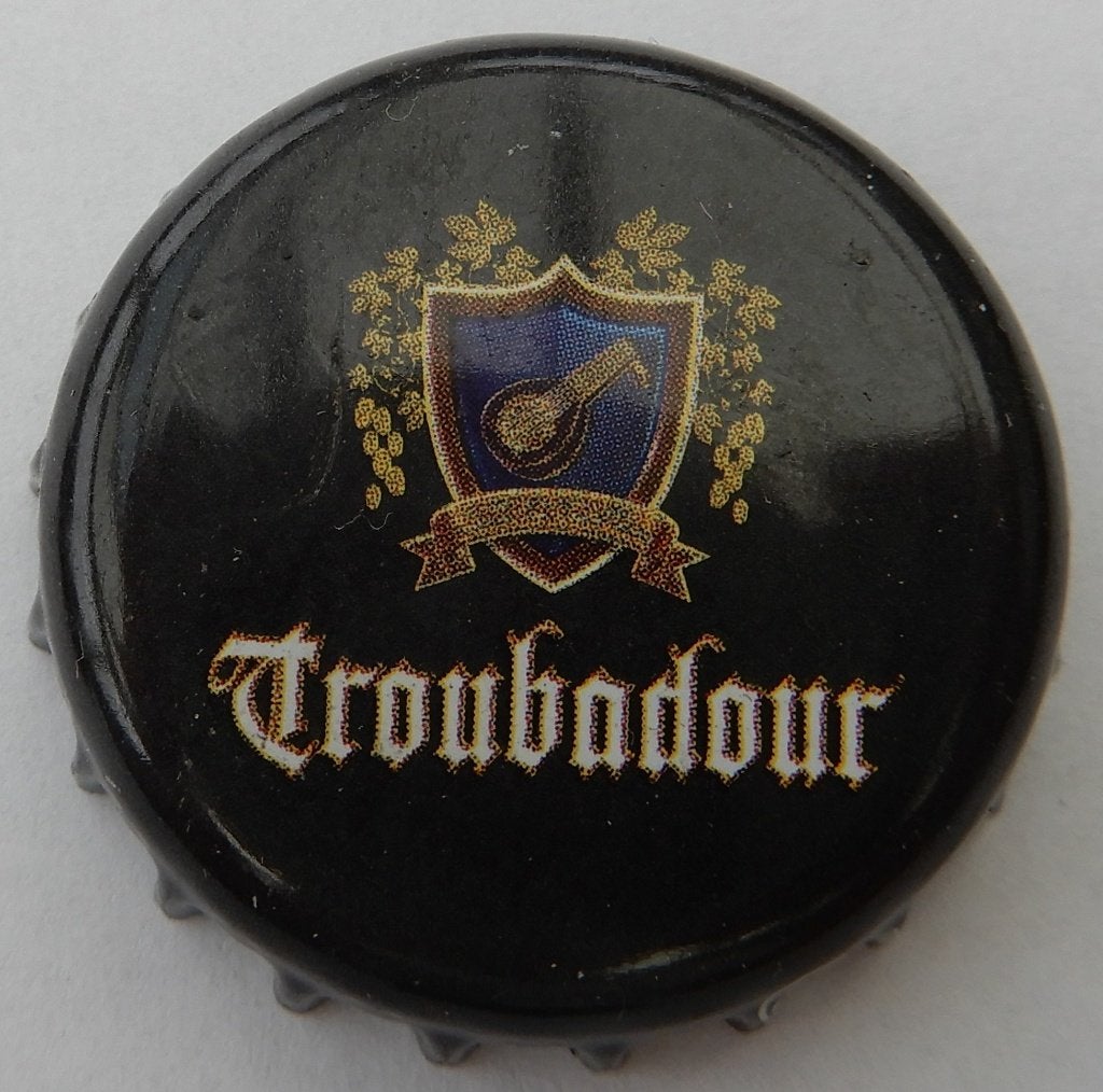 Kroonkurk Troubadour zwart (1155), Verzamelen, Verzenden, Gebruikt