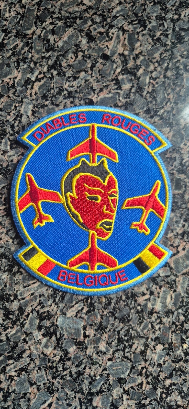 patch Diables Rouges Belgique., Verzamelen, Ophalen of Verzenden, Luchtmacht, Embleem of Badge