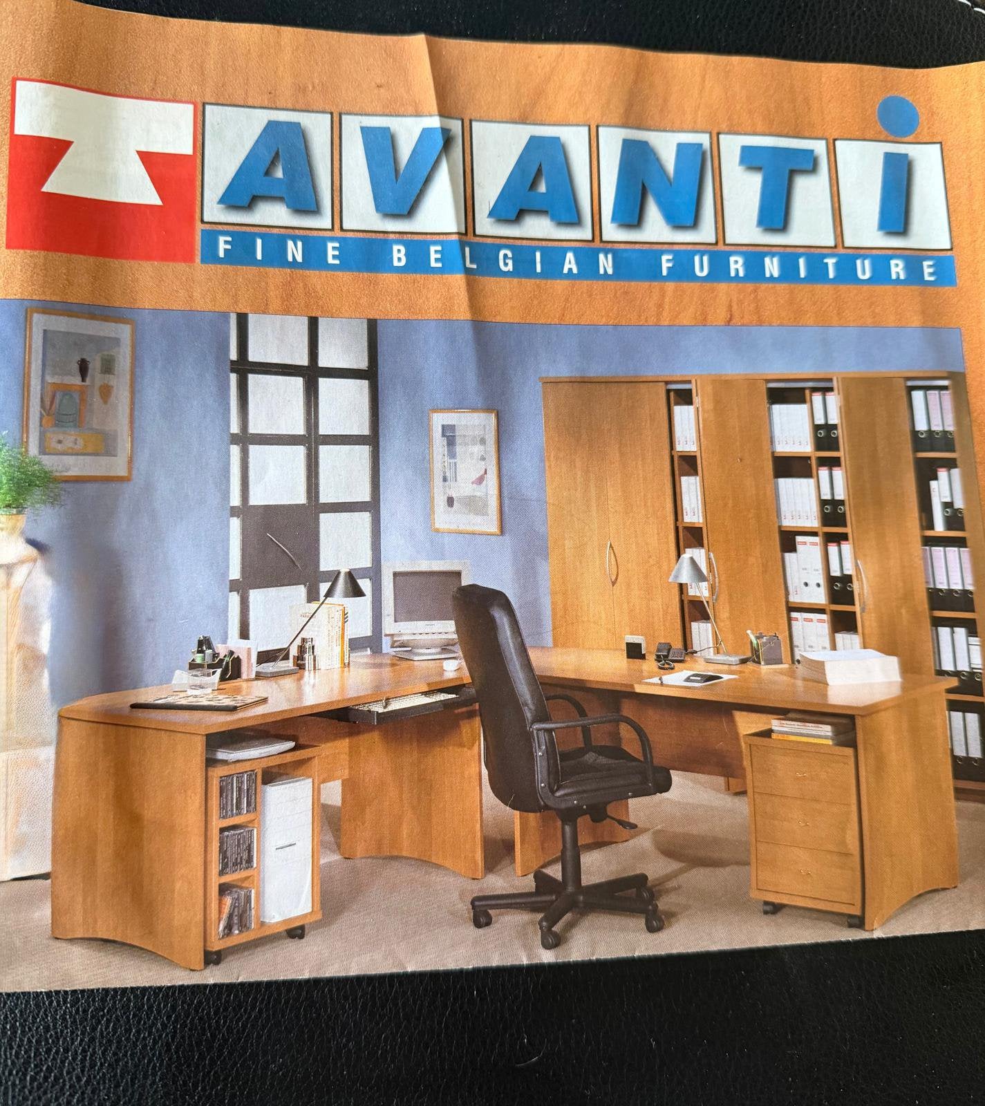 Bureaux arrondie avec 3 armoires, Enlèvement, Utilisé, Bureau d'angle