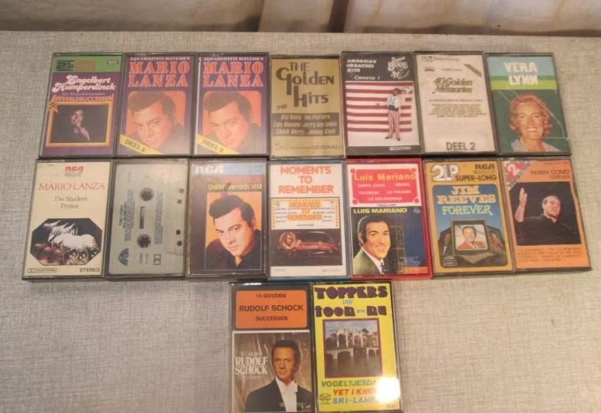 16 Originele Cassettebandjes - muziek van de jaren 60, Ophalen of Verzenden, Zo goed als nieuw, 2 t/m 25 bandjes, Origineel