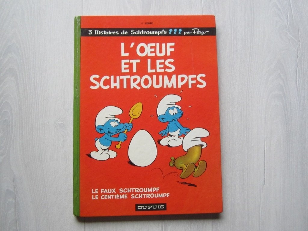 L'oeuf et les schtroumpfs - E.O., Livres, Peyo, Enlèvement ou Envoi, Une BD, Utilisé