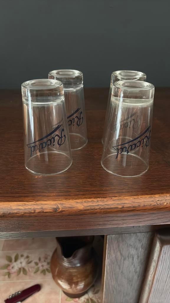 4 verres ricard, Enlèvement ou Envoi, Comme neuf
