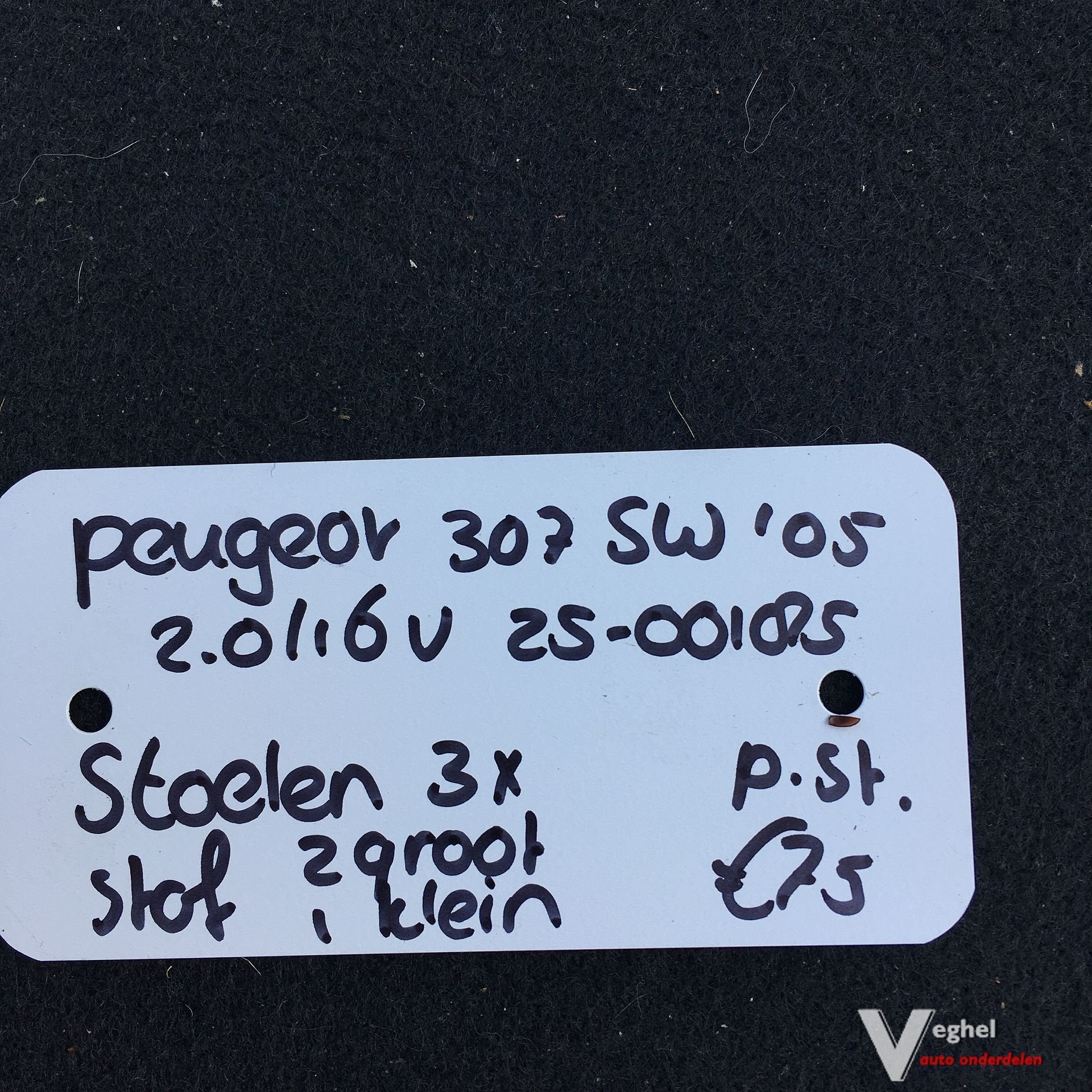 Peugeot 307 Sw 2.0 16v 2005 2500185 Stoel achter, Autos : Pièces & Accessoires, -, Utilisé, -, -