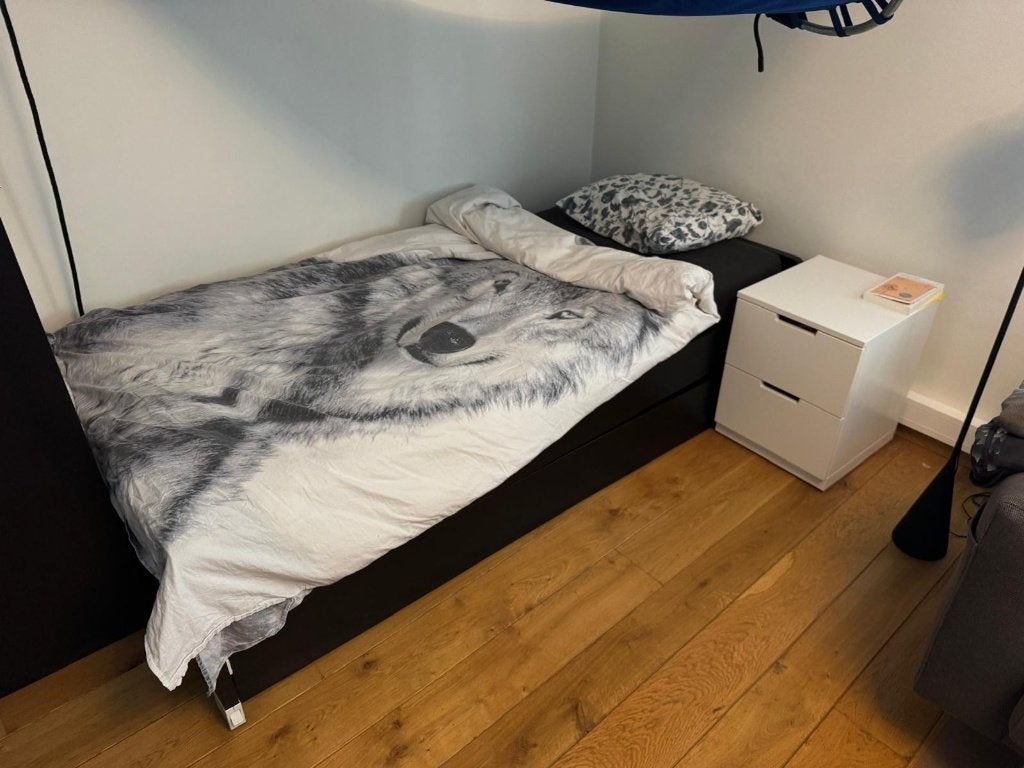 eenpersoonsbed met uittrekbare schuif, Ophalen, Verstelbaar, 90 cm, Eenpersoons