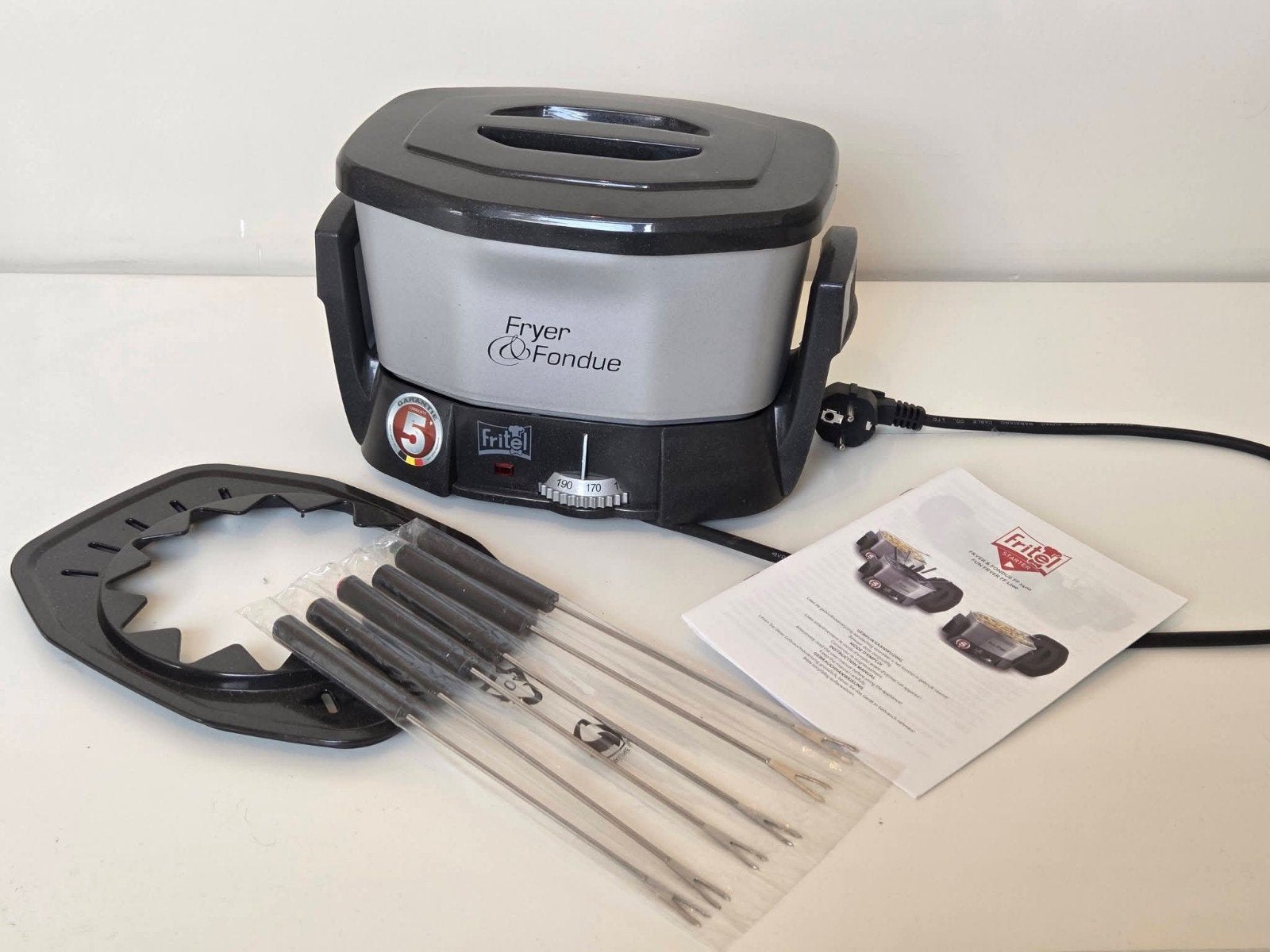 friteuse/fondue setje, Electroménager, Fondue, Enlèvement, Comme neuf, Électrique, Service à fondue