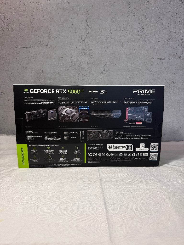 RTX 5060 ti 16gb ASUS prime oc, Neuf, GDDR6, Enlèvement, HDMI