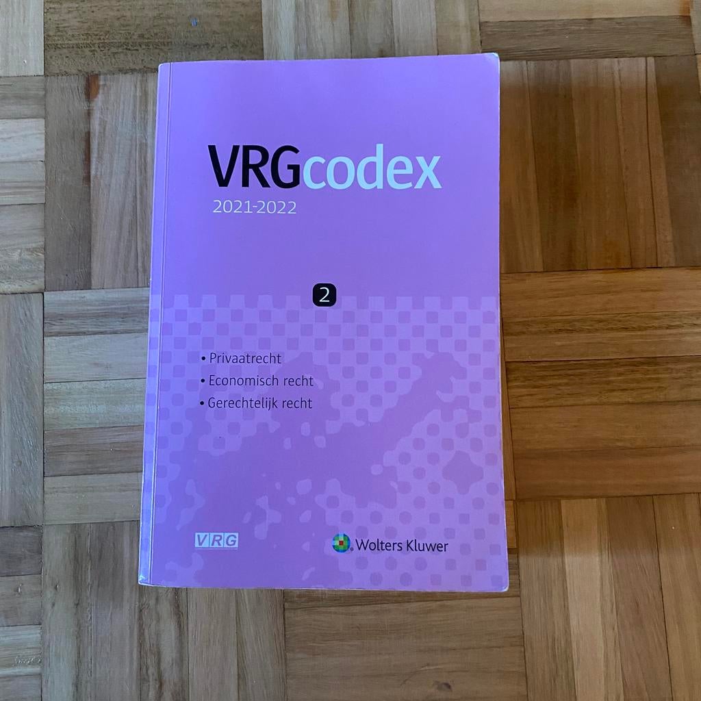 VRG codex 2021-2022, Ophalen, Zo goed als nieuw, Overige niveaus, Overige vakken