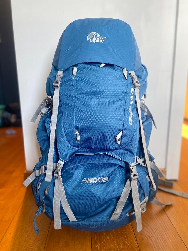 Trekking rugzak Lowe Alpine + vliegtuigtas Quechua, Ophalen, Zo goed als nieuw, Trekking