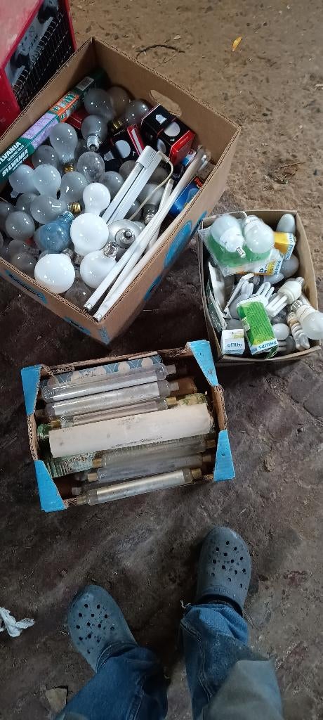 lot etalage, gloei, en spaarlampen, Ophalen, Gebruikt, Overige fittingen, Overige typen