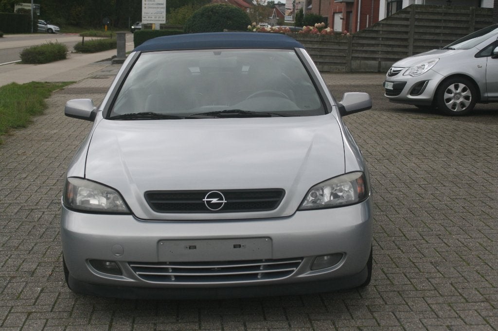 Opel Astra G Cabrio 1.6 benz de 2001 avec 143d km, Autos, Cuir, Argent ou Gris, Cabriolet, Boîte manuelle