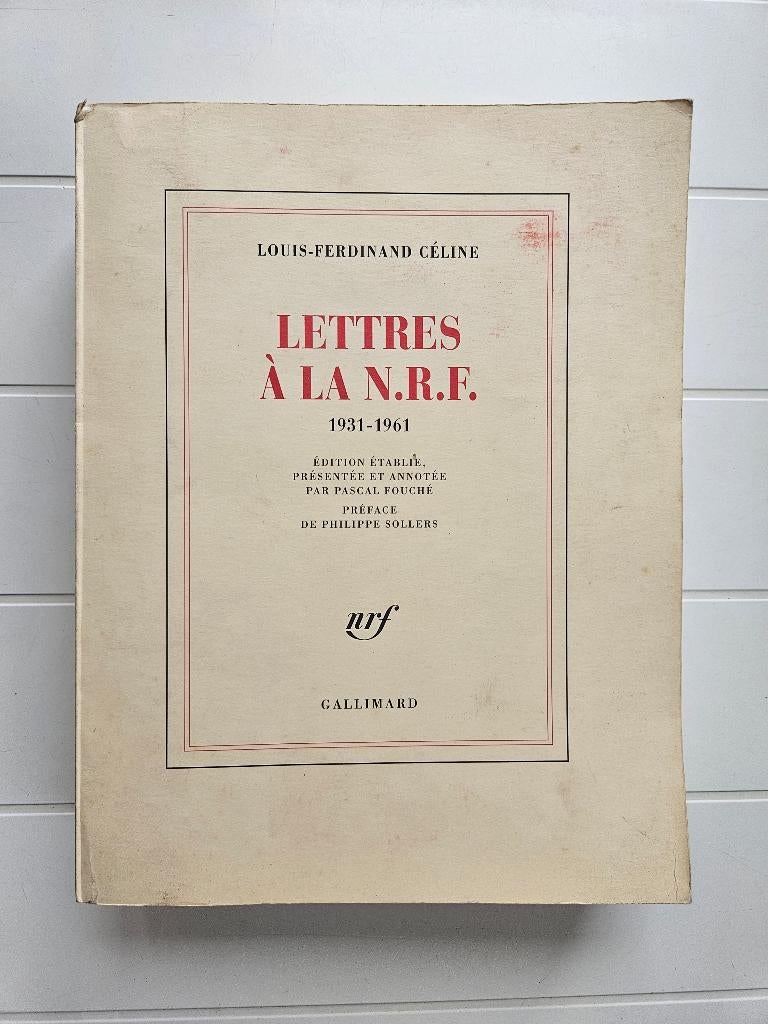 Brieven aan de N.R.F. 1931-1961, Boeken, Ophalen of Verzenden, Gelezen, Louis-Ferdinand Céline