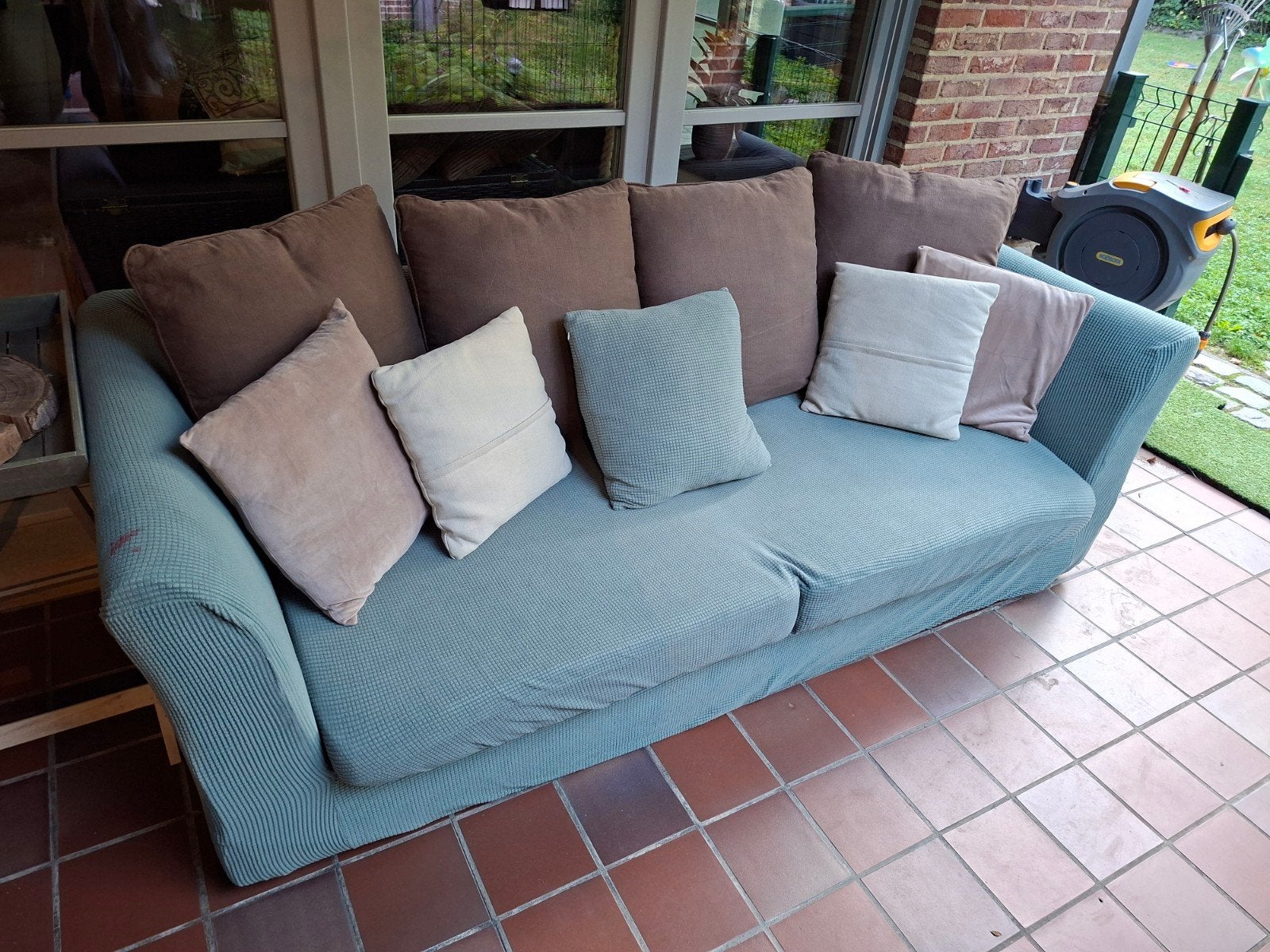 GRATIS zetel 3 zit, Ophalen, Gebruikt, Driepersoons, 75 tot 100 cm