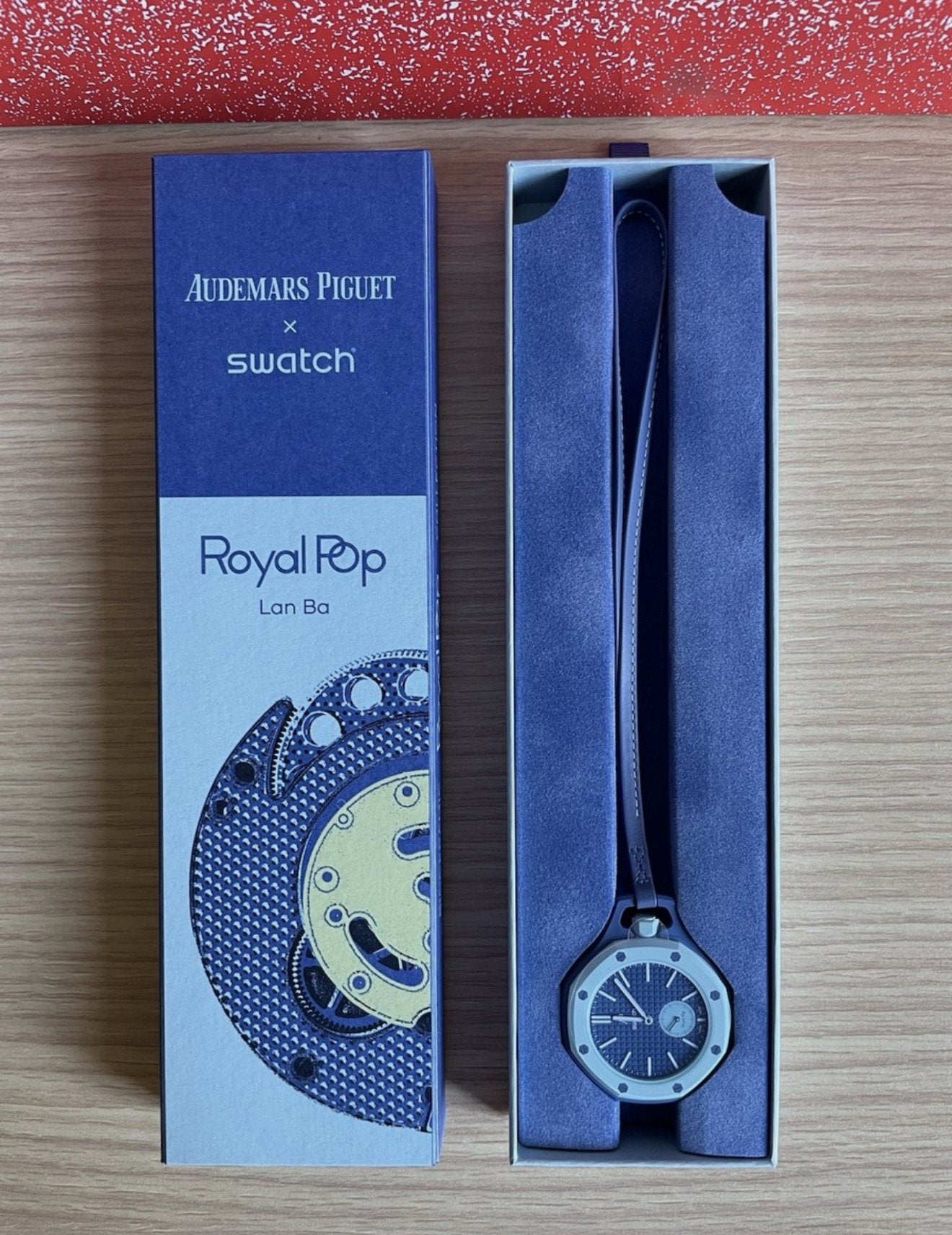 Swatch x AP, Handtassen en Accessoires, Horloges | Heren, Ophalen of Verzenden, Zo goed als nieuw