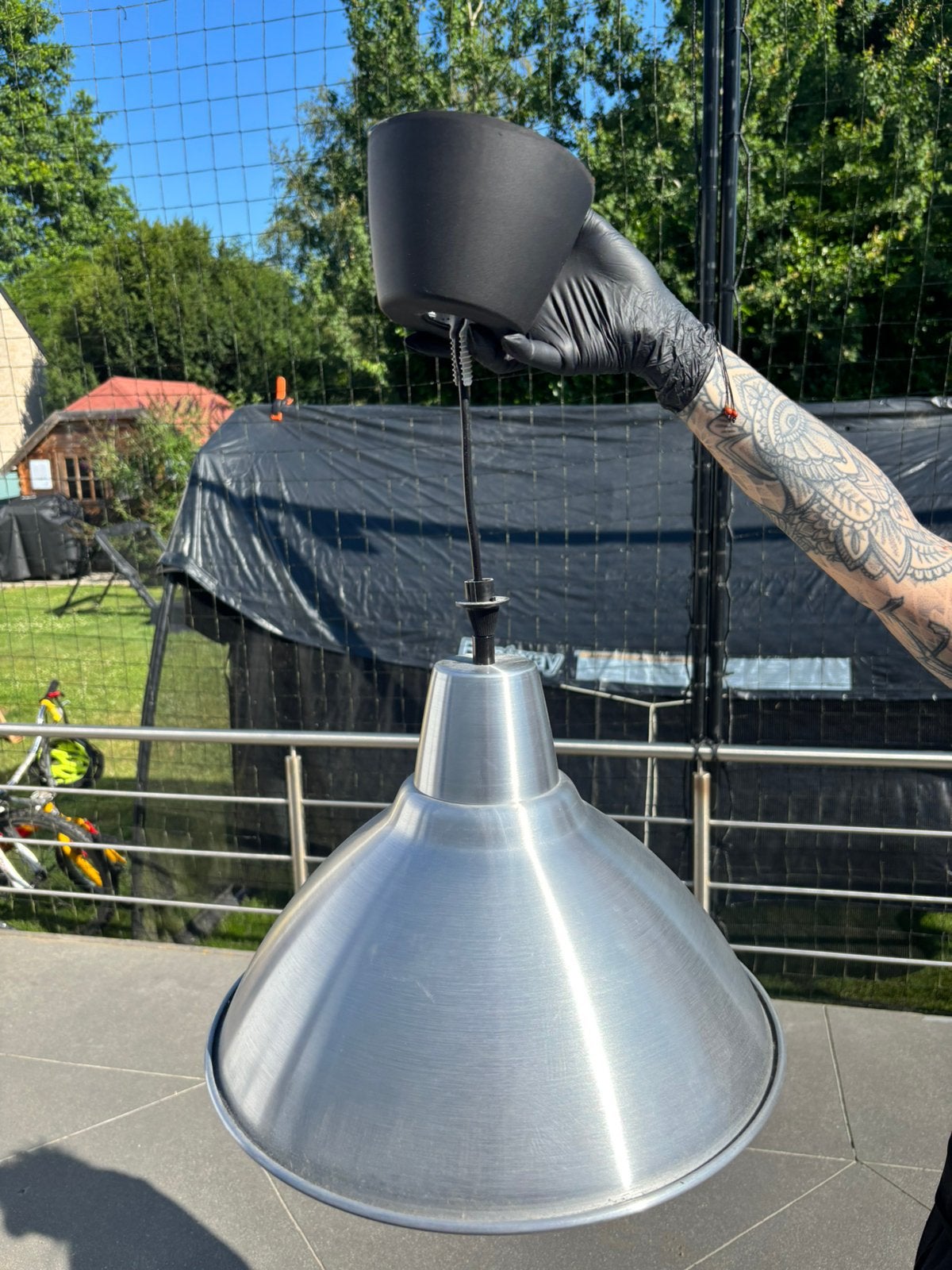 Hanglamp (E27), Huis en Inrichting, Ophalen, Zo goed als nieuw, Metaal, E27 (groot)