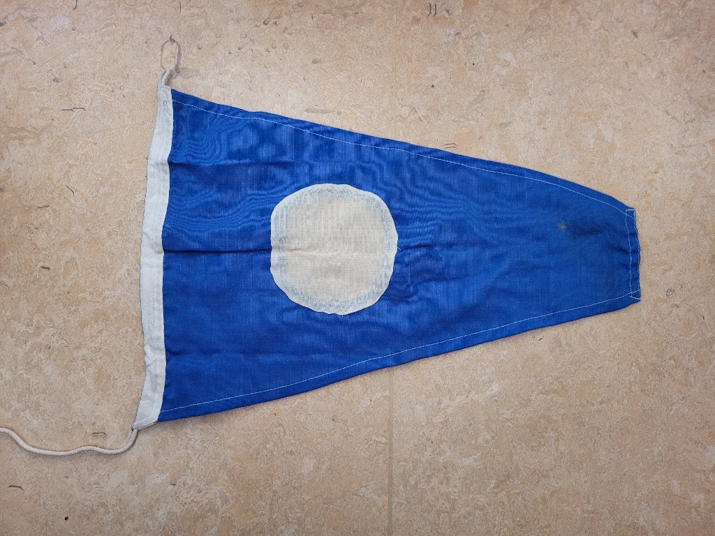 drapeau coton signalisation maritime vintage, Divers, Enlèvement ou Envoi, Utilisé