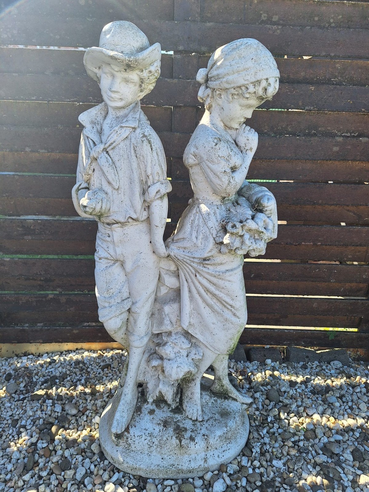Tuinbeeld koppeltje beton, Tuin en Terras, Ophalen, Beton