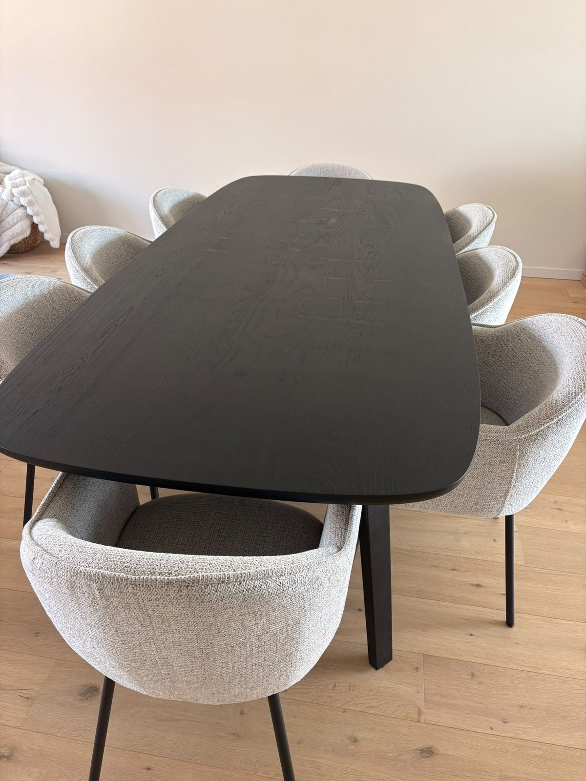 Tafel juntoo + 8 stoelen, Ophalen, 100 tot 150 cm, Vijf personen of meer, Nieuw