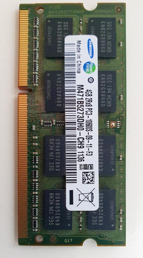 Barrette RAM 4GB 2Rx8 PC3 10600S, Informatique & Logiciels, Mémoire RAM