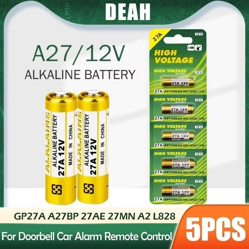 27A A27 12 V Volt Remote Control Alkaline Batterij 8 x 28 mm, TV, Hi-fi & Vidéo, Batteries, Enlèvement ou Envoi, Neuf