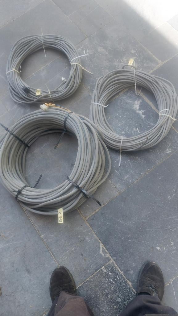 3 rouleaux avec câble VTMB pour fabriquer des bobines, par e, Enlèvement ou Envoi