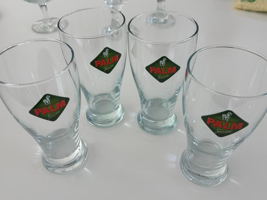 4 palm glazen, Verzamelen, Ophalen of Verzenden, Zo goed als nieuw, Palm