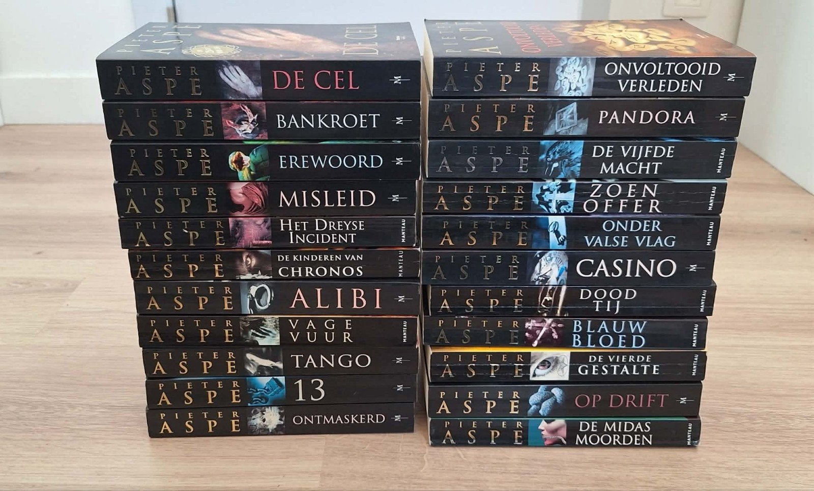 Pieter Aspe 22 boeken, Ophalen