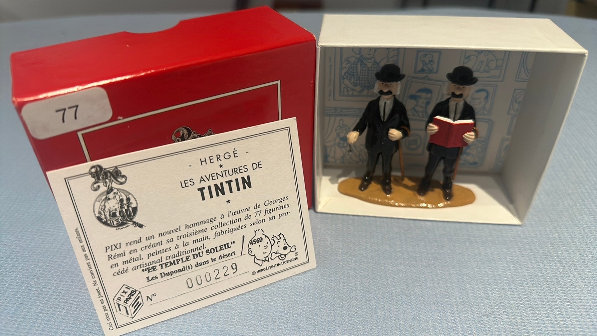 Les Dupond(t) dans le desert, Enlèvement ou Envoi, Tintin, Comme neuf, Statue ou Figurine