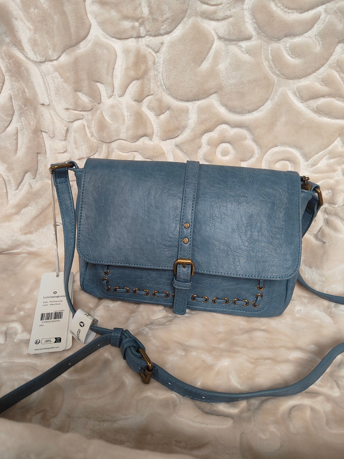 Sac à bandoulière LuluCastagnette bleu – NEUF avec étiquette, Enlèvement ou Envoi, Neuf, Bleu, Autres marques