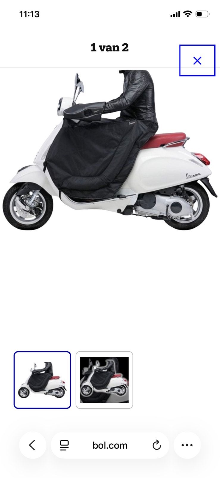 vespa beenkleed, Fietsen en Brommers, Ophalen of Verzenden, Zo goed als nieuw