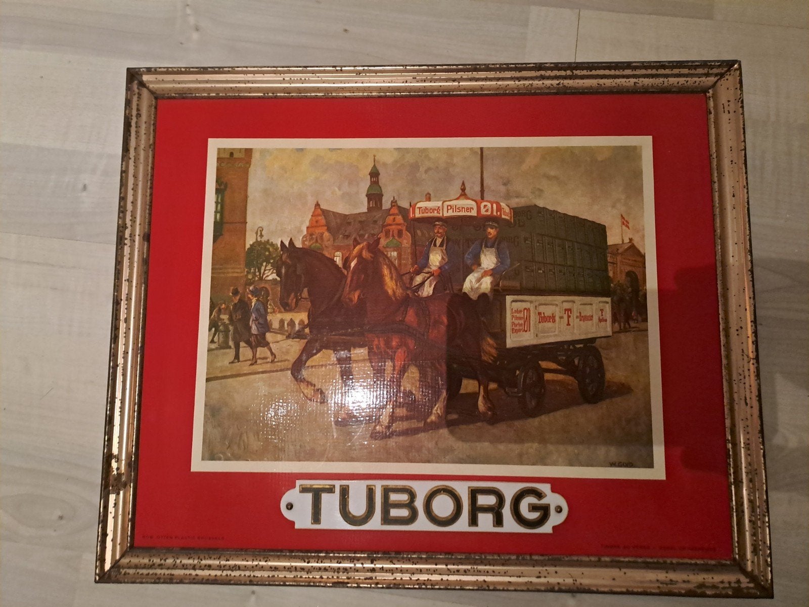 Assiette à bière Tuborg, Collections, Enlèvement
