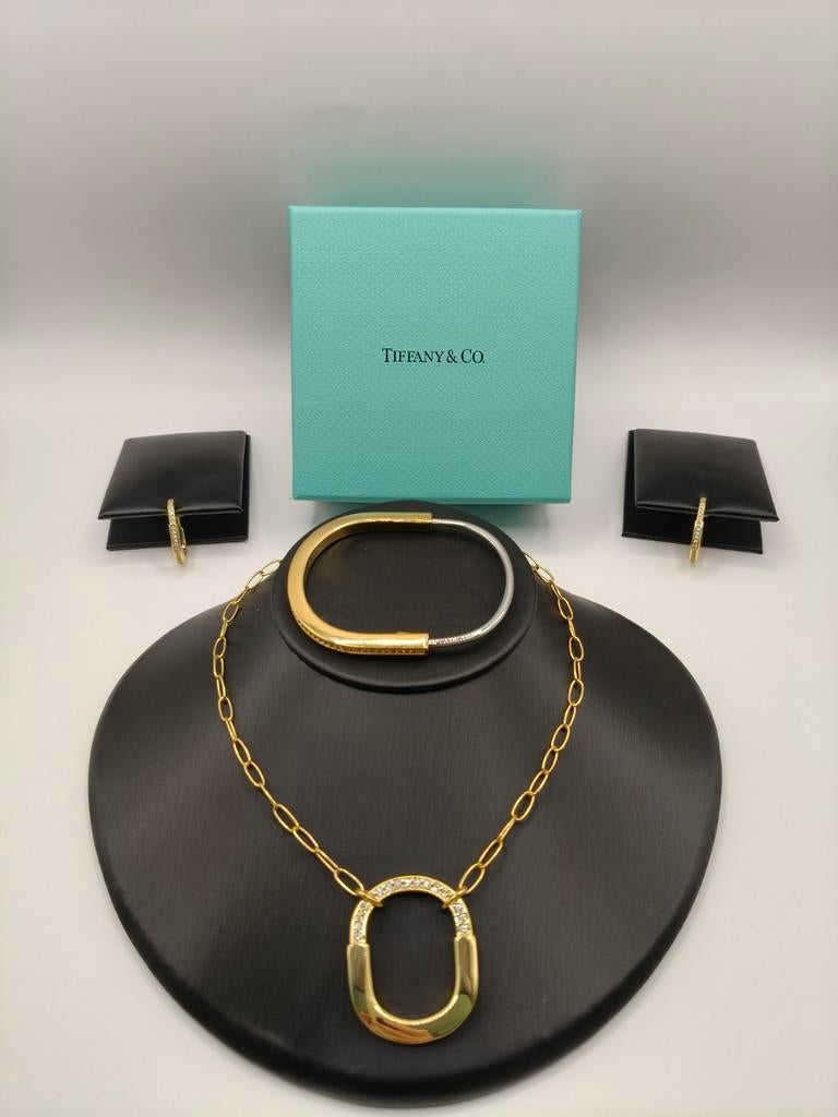 Parure de bijoux en or Tiffany & Co, Neuf, Or, Envoi, Avec strass