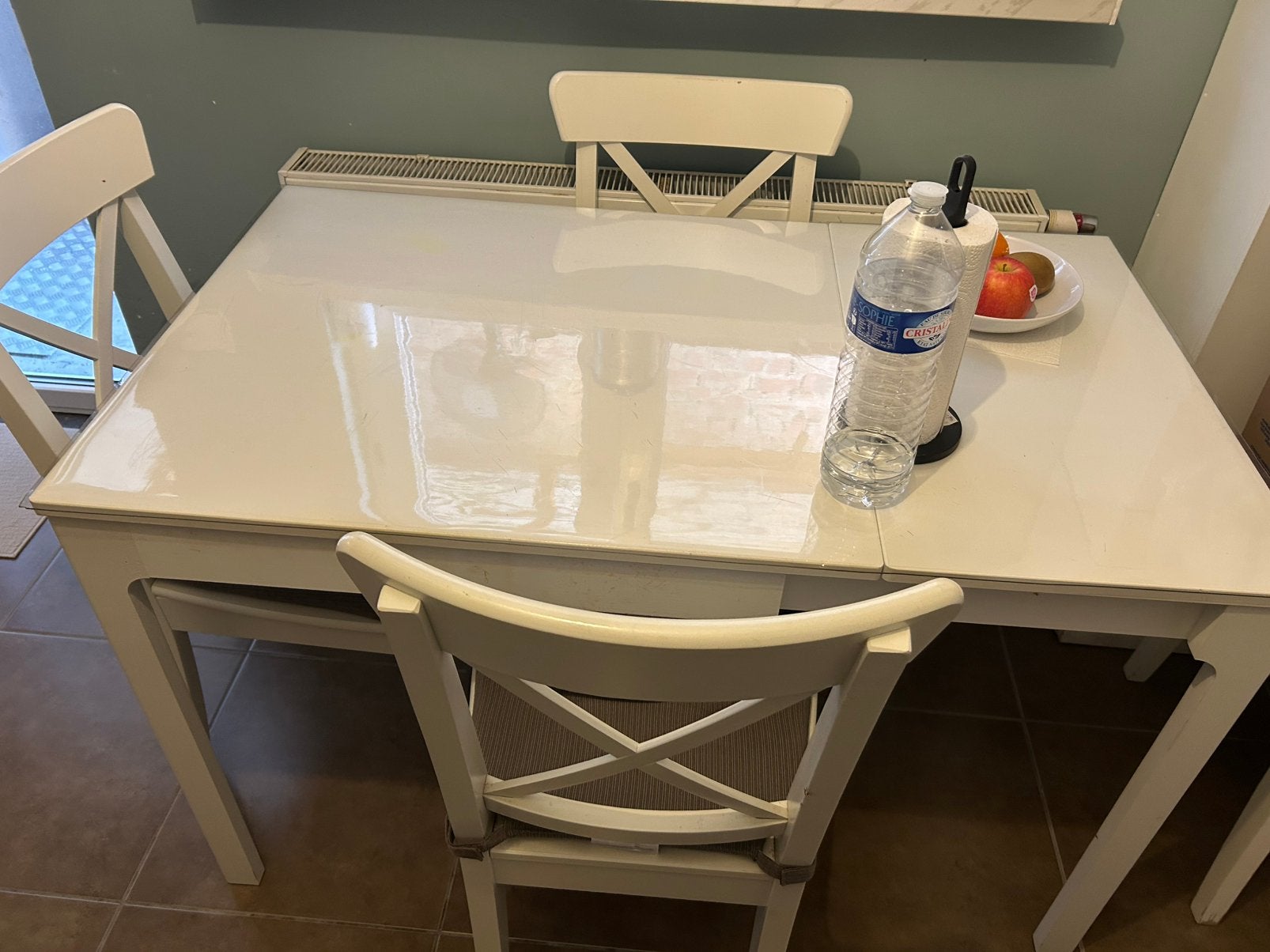 Table à manger avec 4 chaises, Enlèvement ou Envoi, Comme neuf