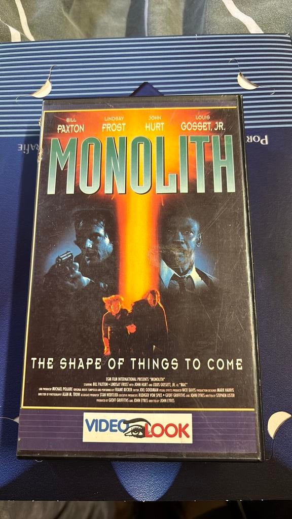 Monolith - VHS - Nl subs, Enlèvement ou Envoi, Comme neuf